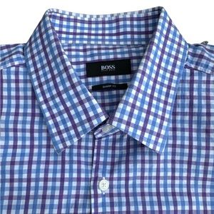 Boss Men's Long Sleeve
Casual Button Down Plaid Shirt Business Casual Office